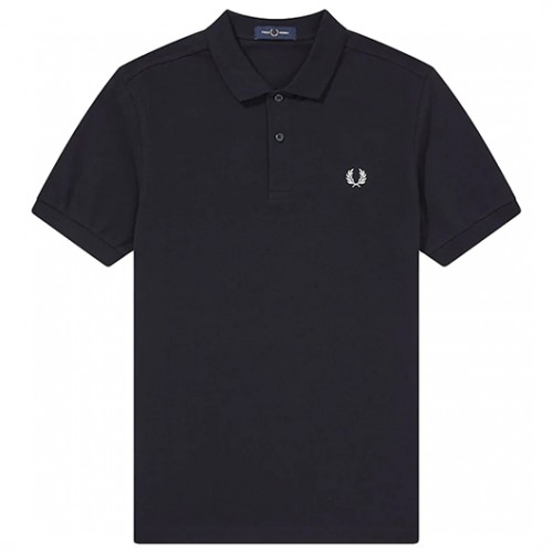 FRED PERRY Polo Shirt Tennis Navy White