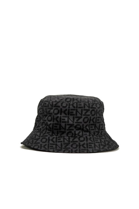 KENZO Bucket Hat Reversible Black Grey