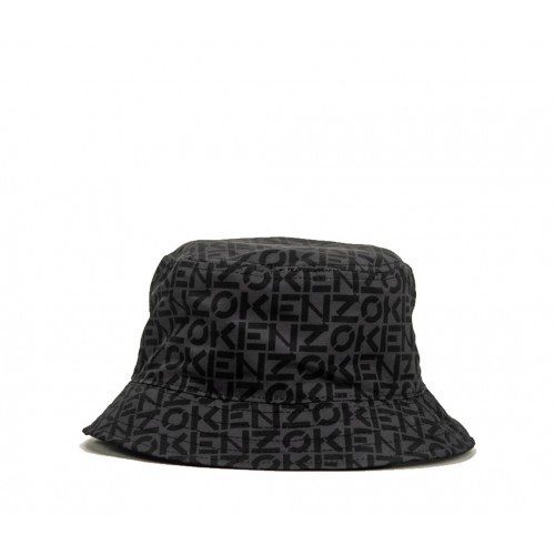 KENZO Bucket Hat Reversible Black Grey