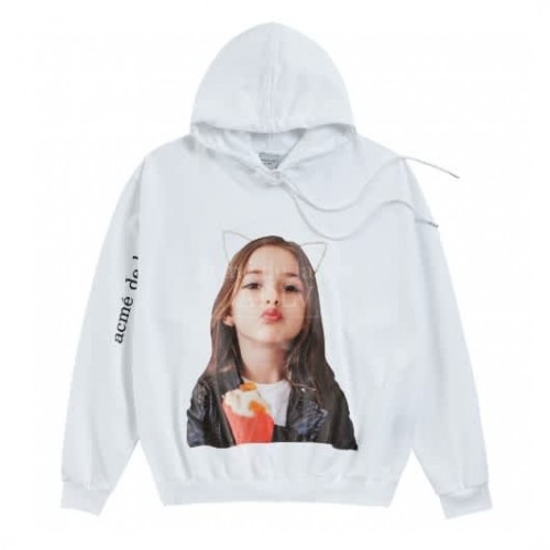ADLV Hoodie Baby Face Kiss White