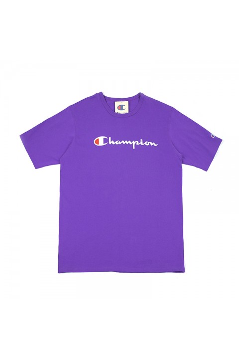 Champion Tee LIFE Heritage Script Purple