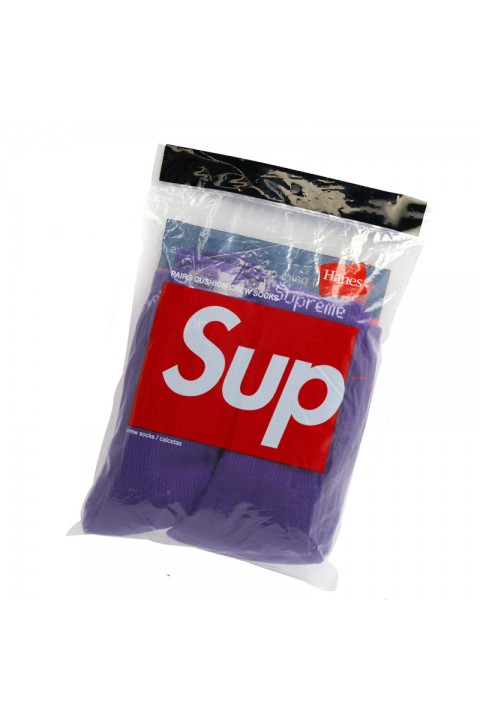 SUPREME Socks Purple