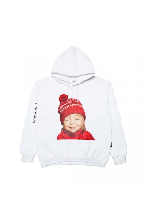 ACME DE LA VIE Hoodie Baby Face Red Knitting Hat White