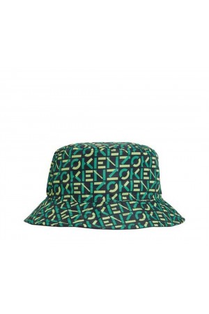 KENZO Bucket Hat Reversible Black Green